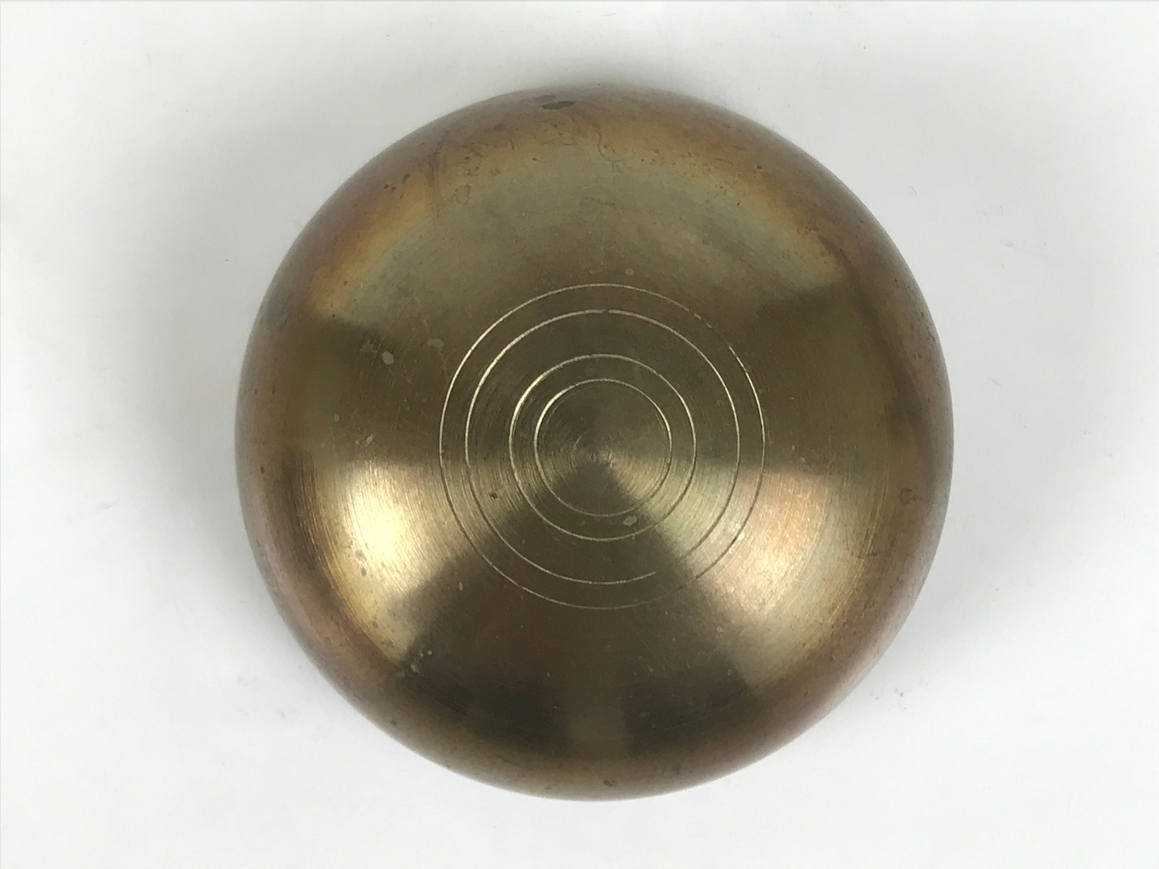 Japanese Buddhist Altar Fitting Bronze Orin Bell Singing Bowl Resin Stand BA905