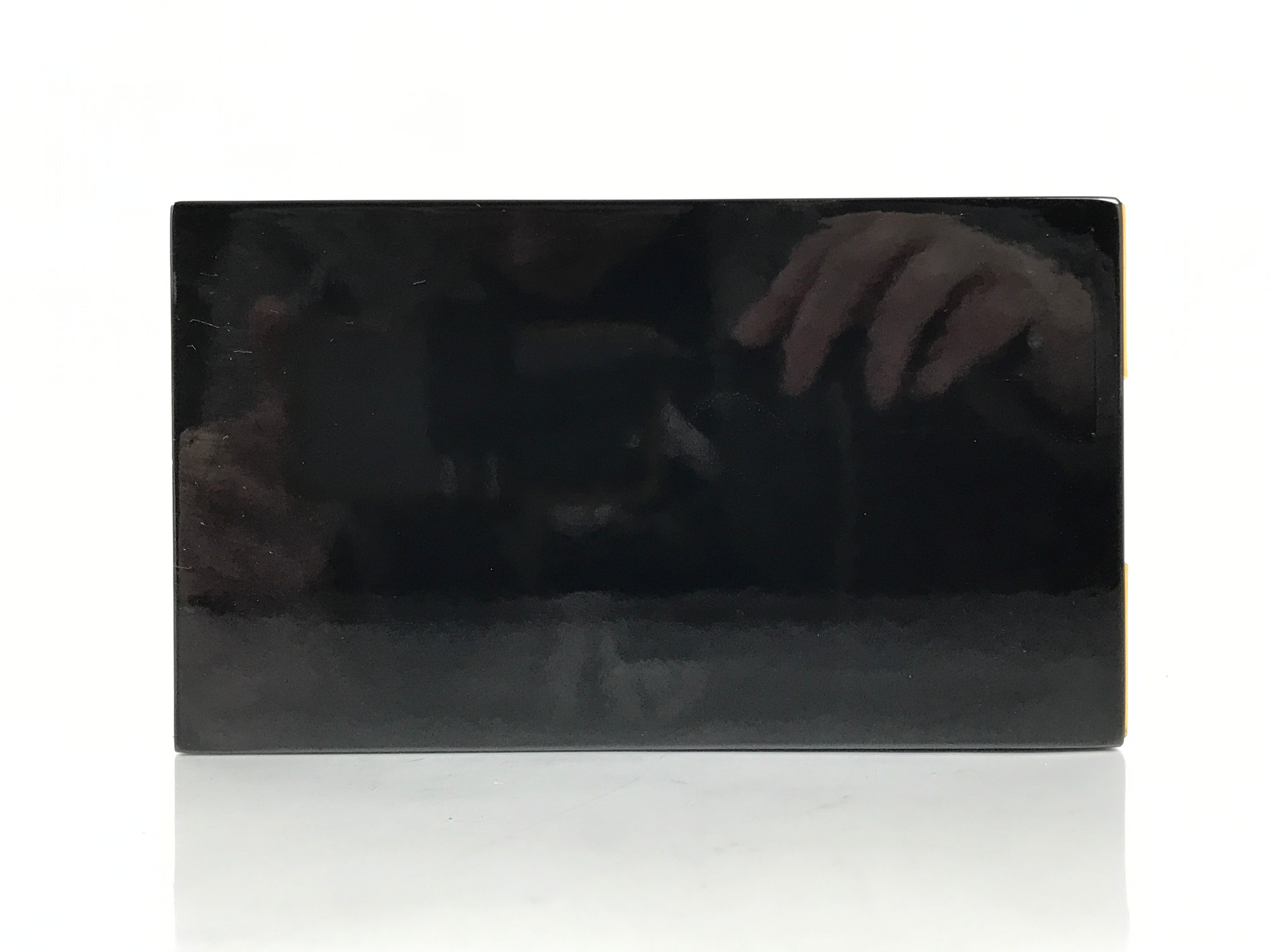 Japanese Buddhist Altar Lacquered Drawer Vtg Brass Black Gold Lotus Makie BP29