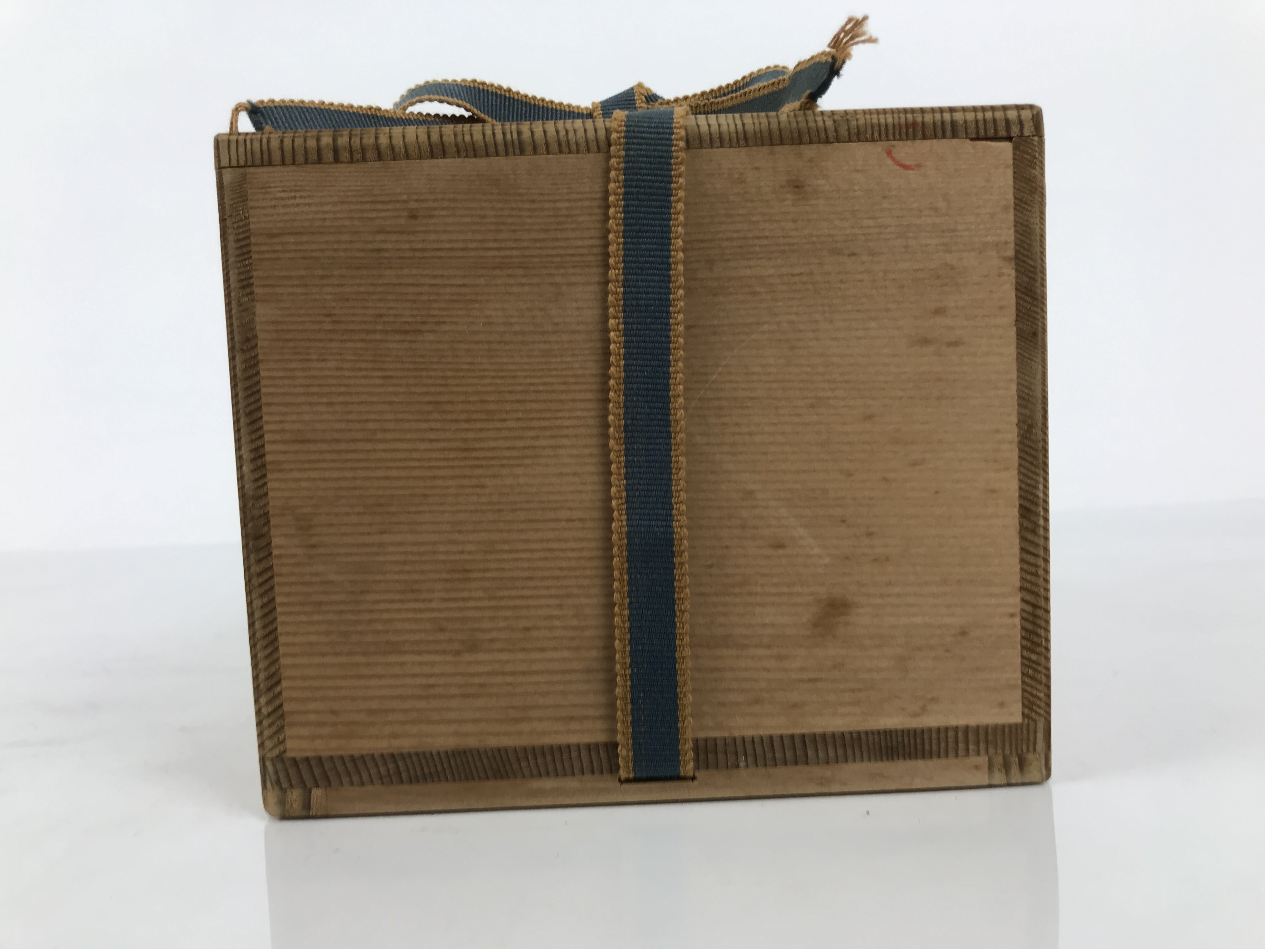 Japanese Ceramic Green Tea Bowl Matcha Chawan Pottery Gray Shino Wood Box PX807