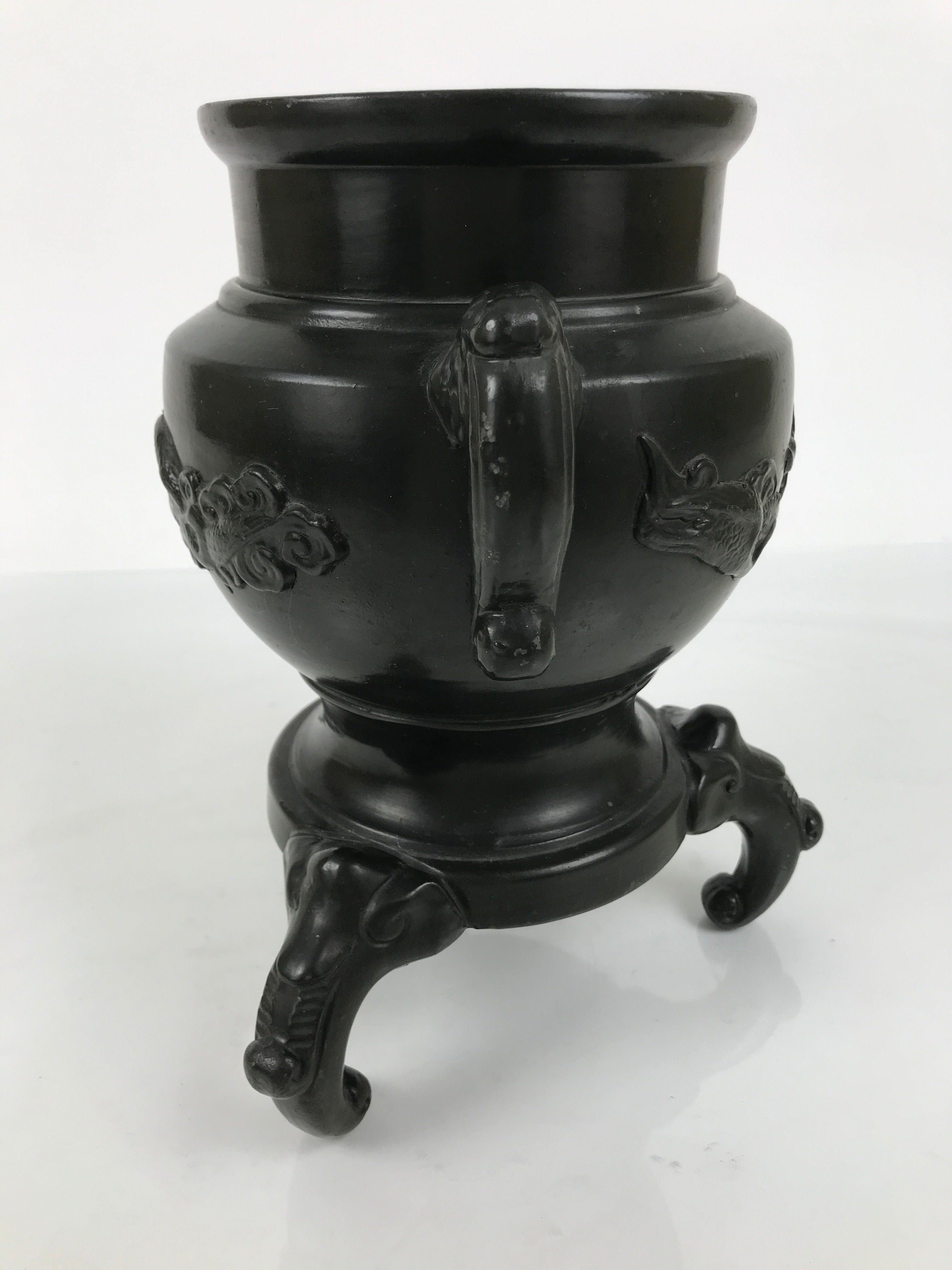 Japanese Ceramic Pottery Usubata Flower Vase Vtg Ikebana Arrangement Kabin UB64