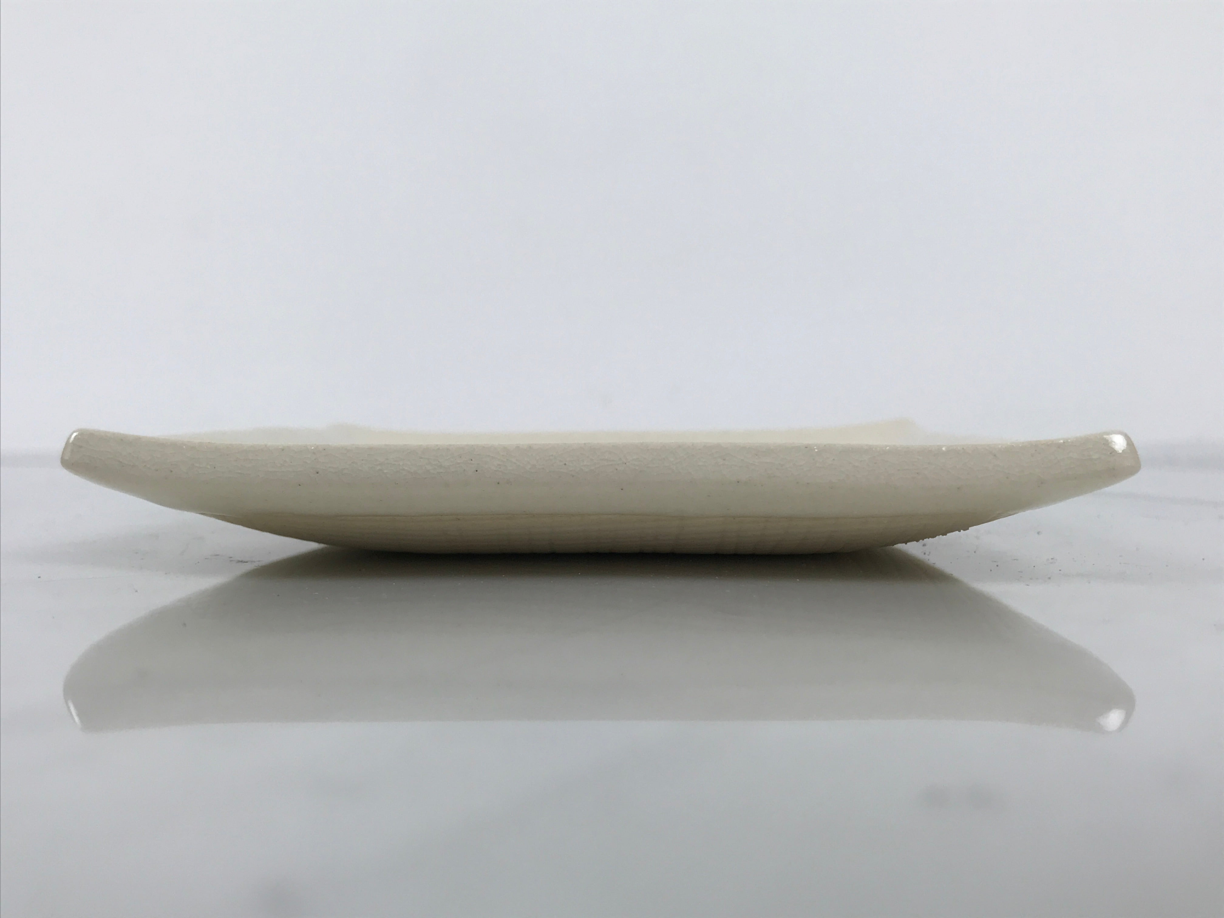 Japanese Ceramic Small Plate Kozara Vtg Square Pottery Momiji Maple Leaf Y553