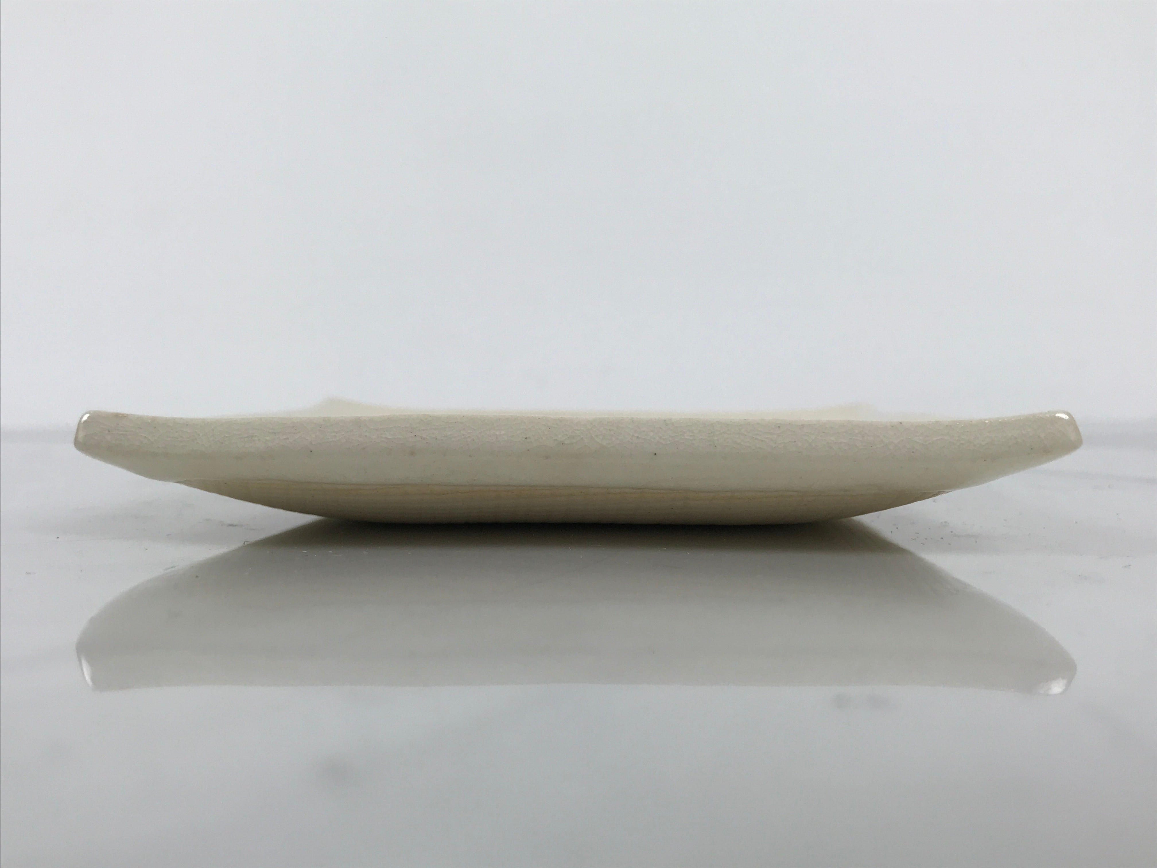 Japanese Ceramic Small Plate Kozara Vtg Square Pottery Momiji Maple Leaf Y553