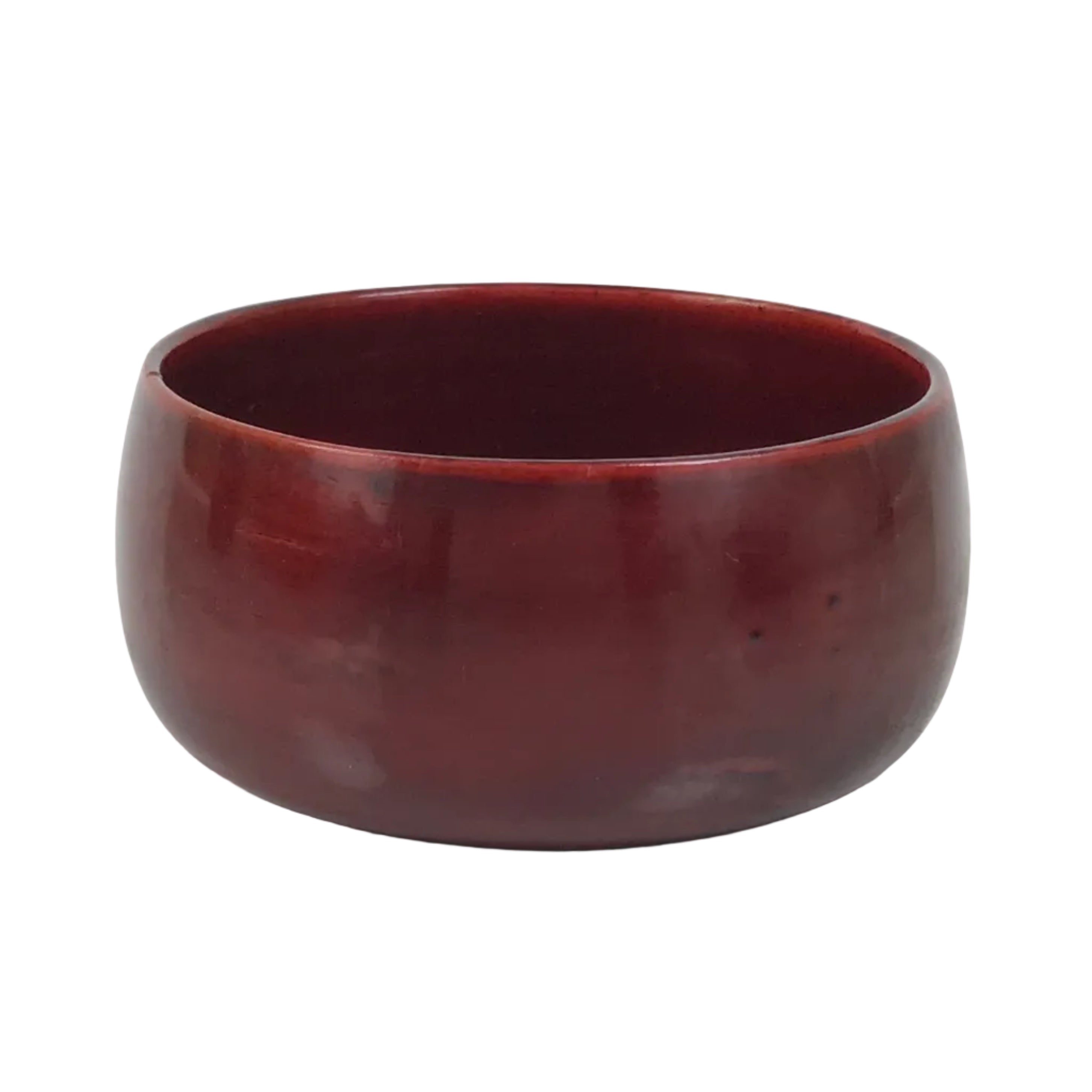 Japanese Lacquered Wooden Sake Snack Cup Vtg Kobachi Bowl Hida Shunkei L595