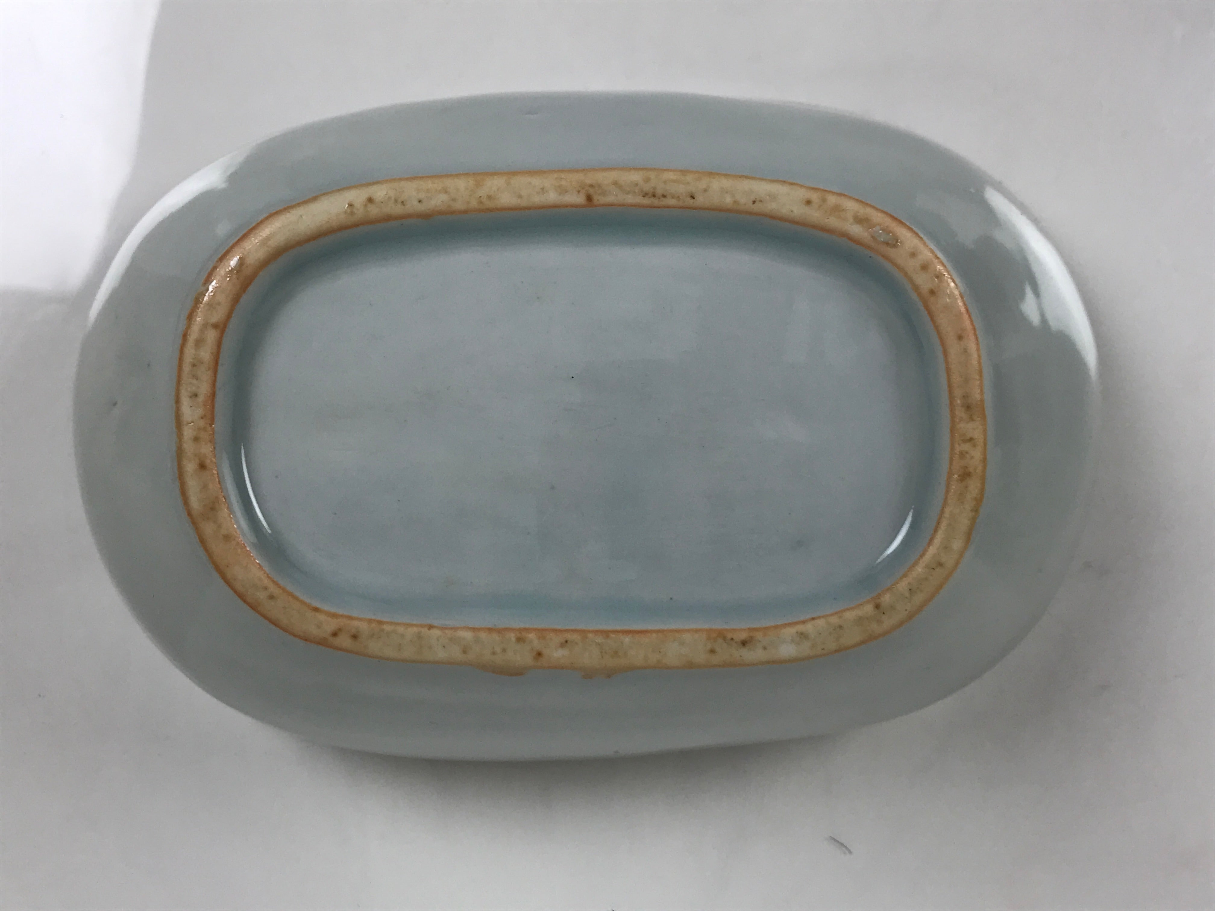 Japanese Porcelain Celadon Serving Bowl Vtg Two Section Seiji Green Hachi Y574