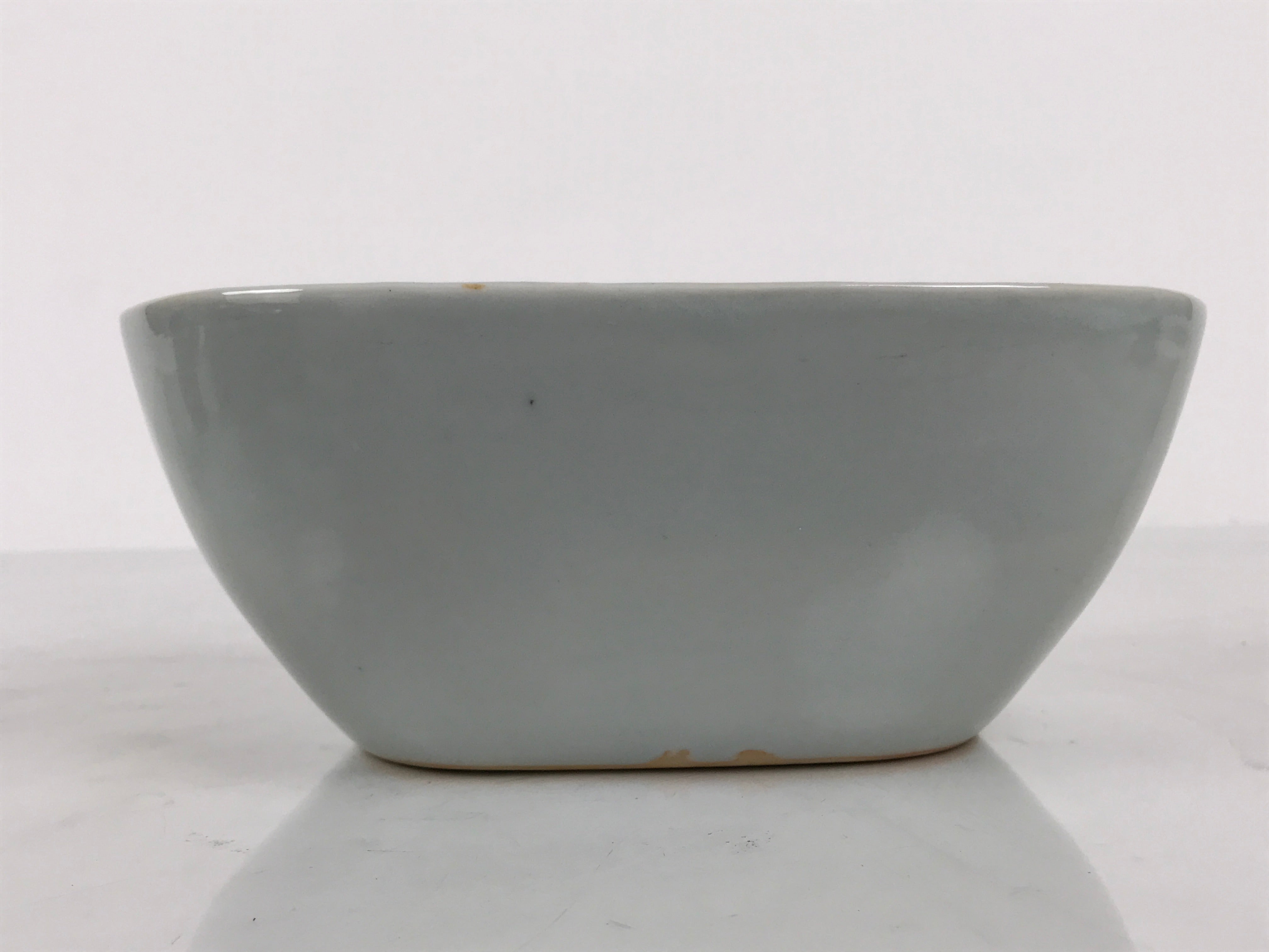 Japanese Porcelain Celadon Serving Bowl Vtg Two Section Seiji Green Hachi Y574