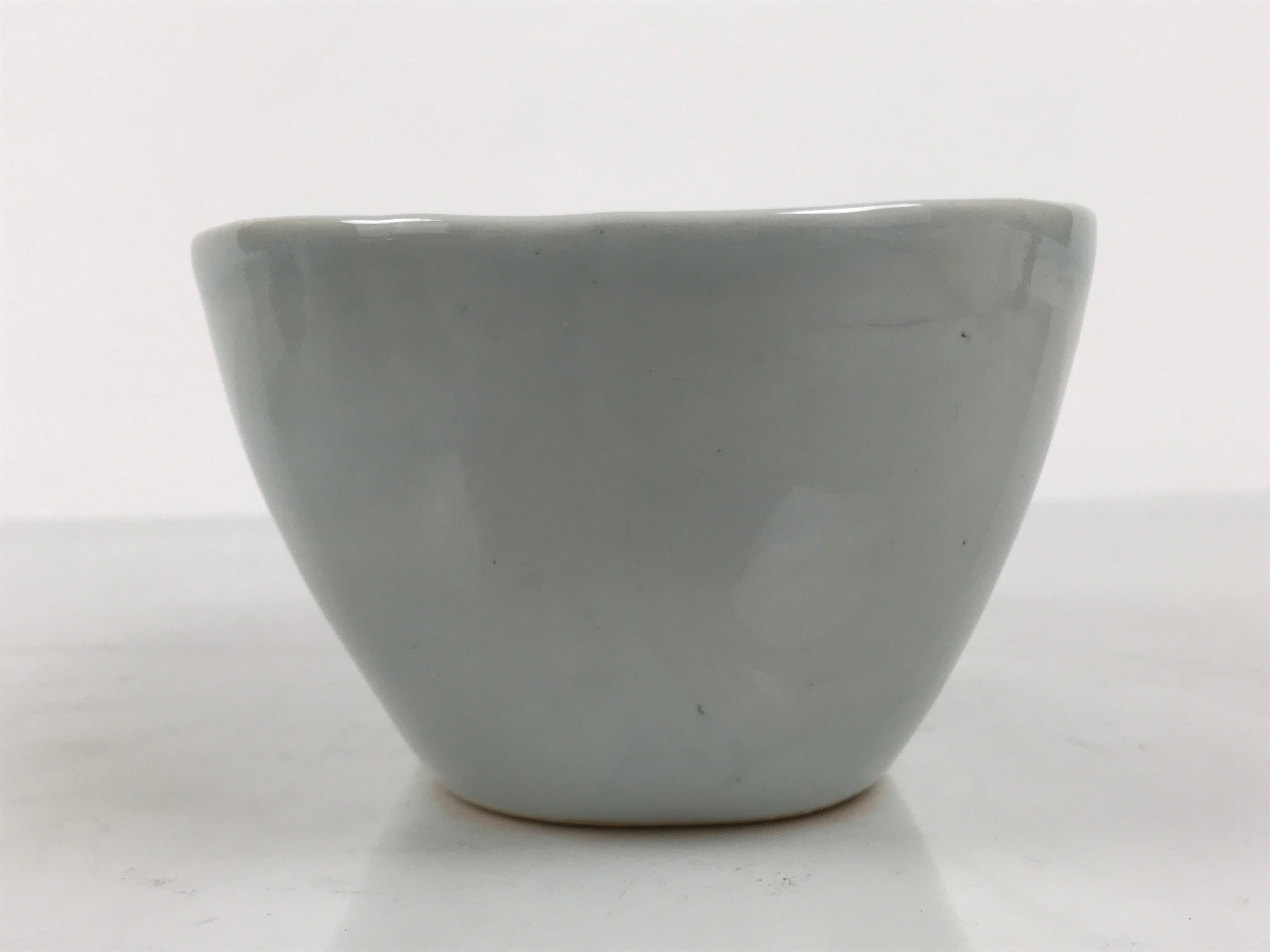 Japanese Porcelain Celadon Serving Bowl Vtg Two Section Seiji Green Hachi Y574