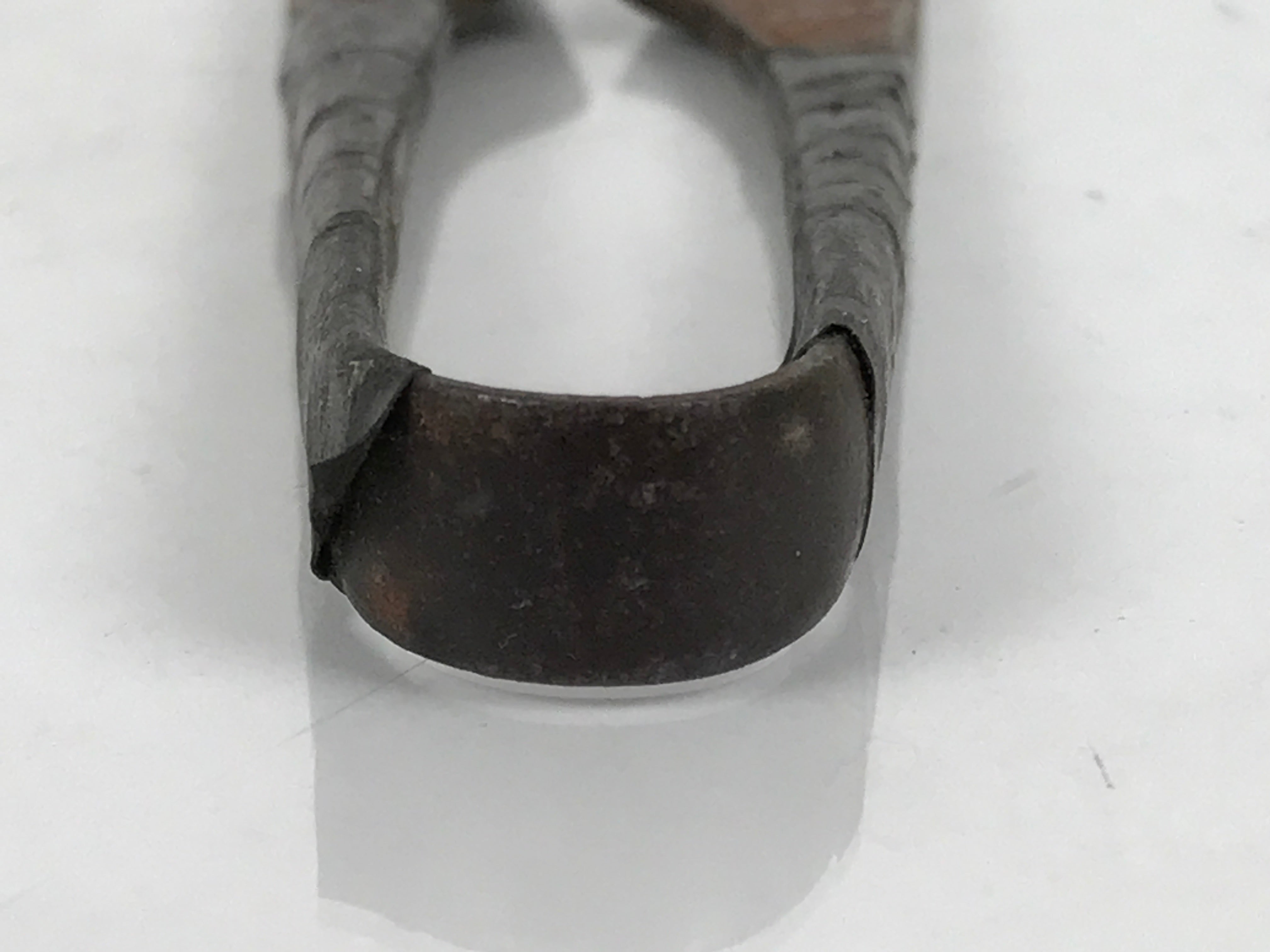 Japanese Sewing Scissors Vtg Iron Brown Thread Cutting Trimmer Nippers T326