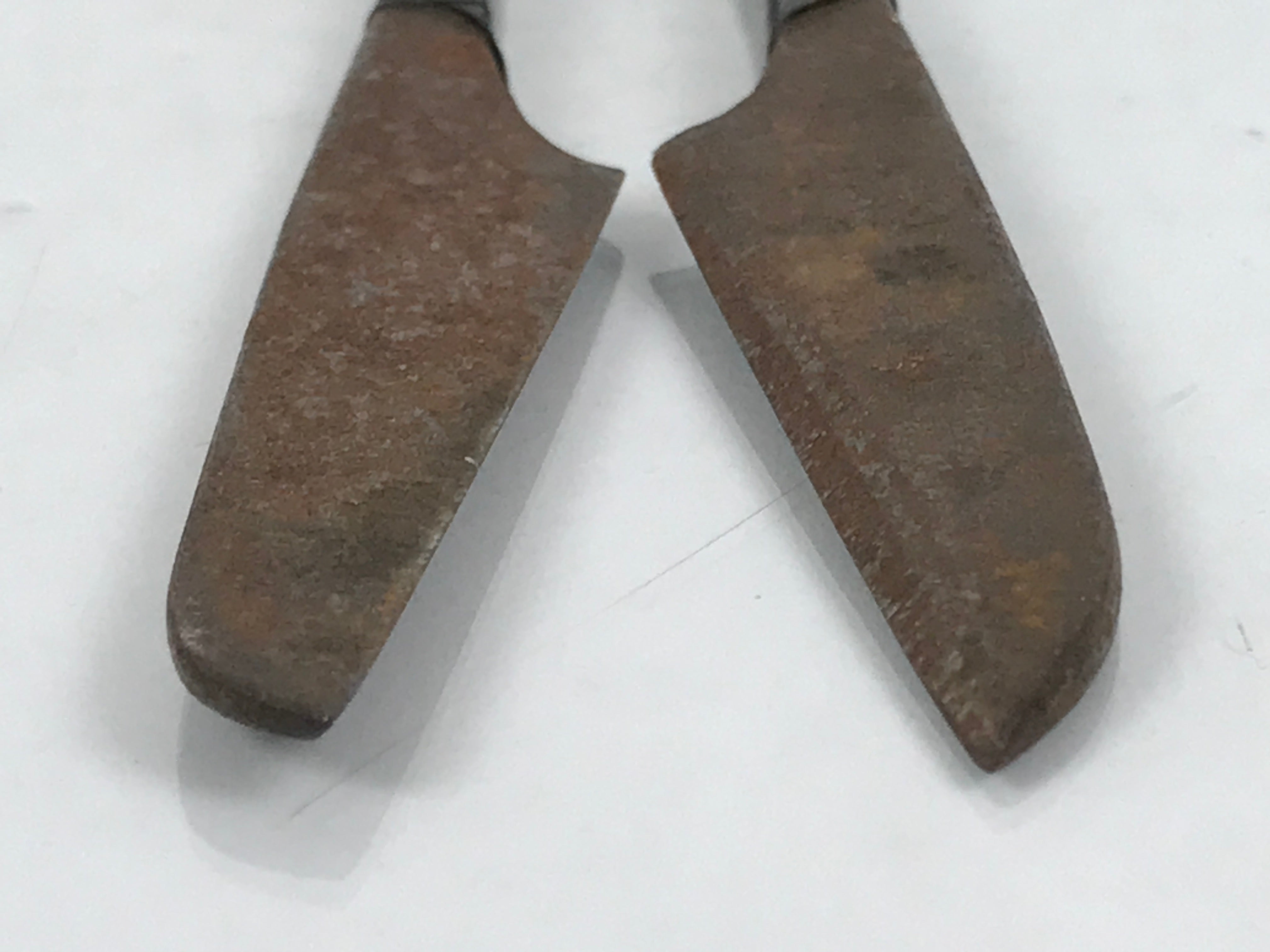 Japanese Sewing Scissors Vtg Iron Brown Thread Cutting Trimmer Nippers T326