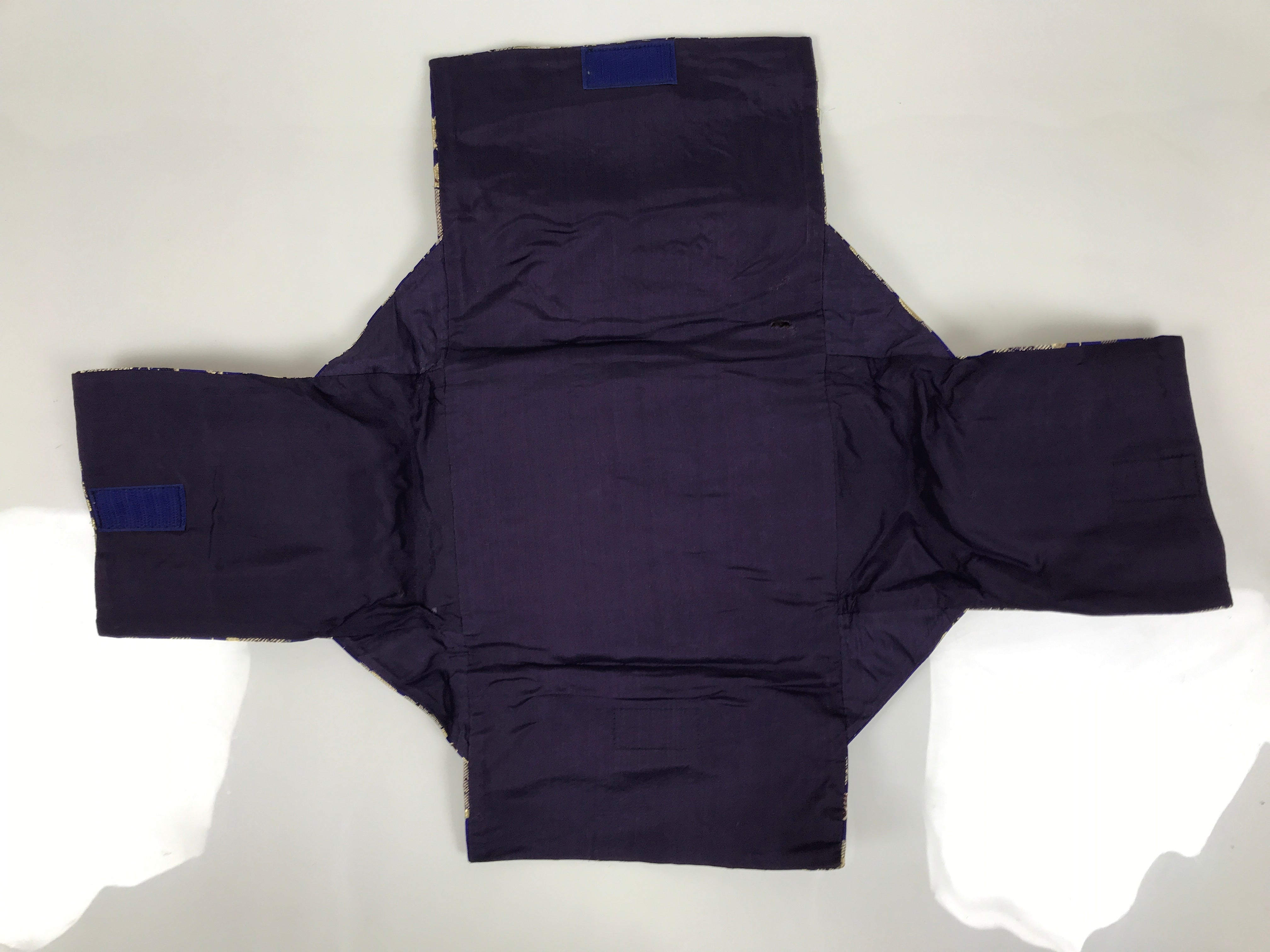 Japanese Soto Zen Baika-ryu Ritual Fabric Bag Vtg Plum Blossom Purple Gold BA885