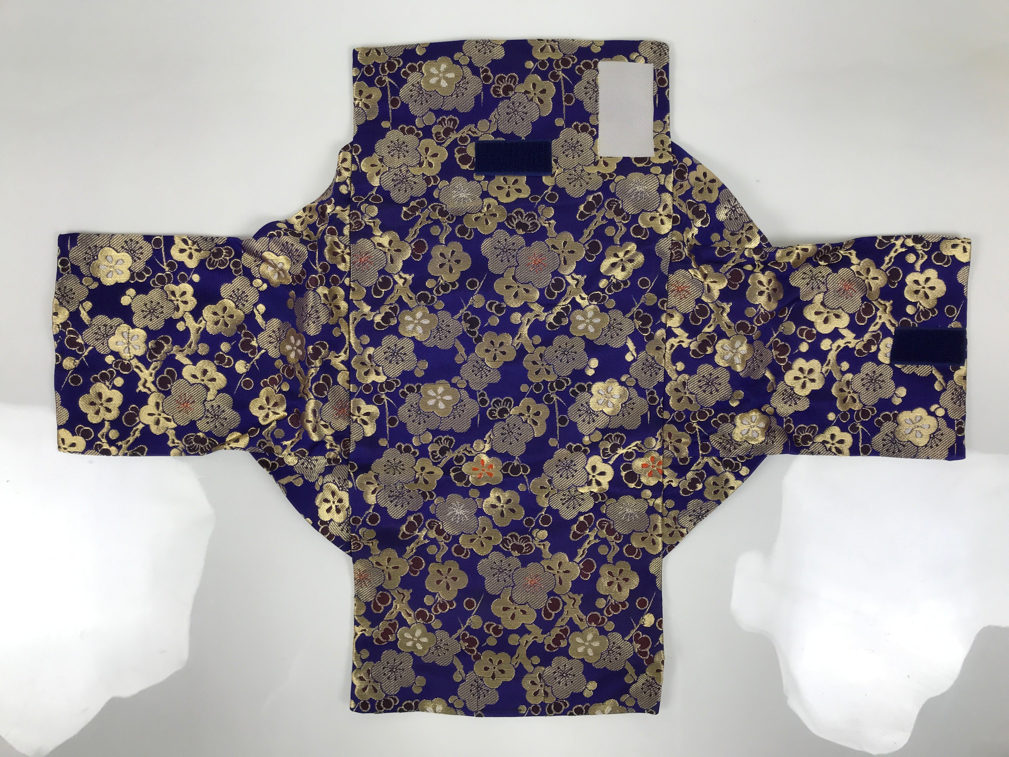 Japanese Soto Zen Baika-ryu Ritual Fabric Bag Vtg Plum Blossom Purple Gold BA885