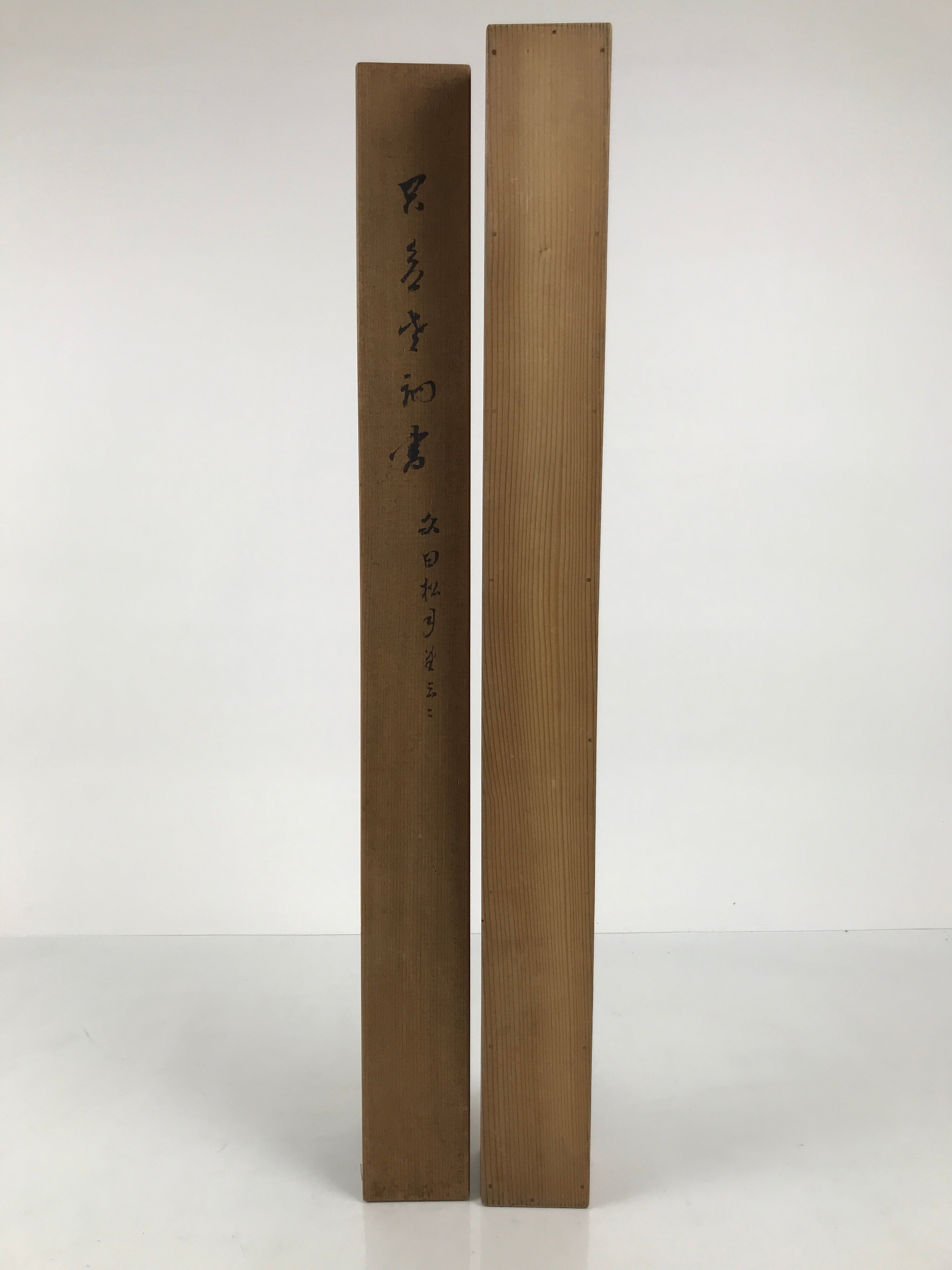 Japanese Wooden Hanging Scroll Box Vtg Kakejiku Hako Inside Length 68.8cm SB352