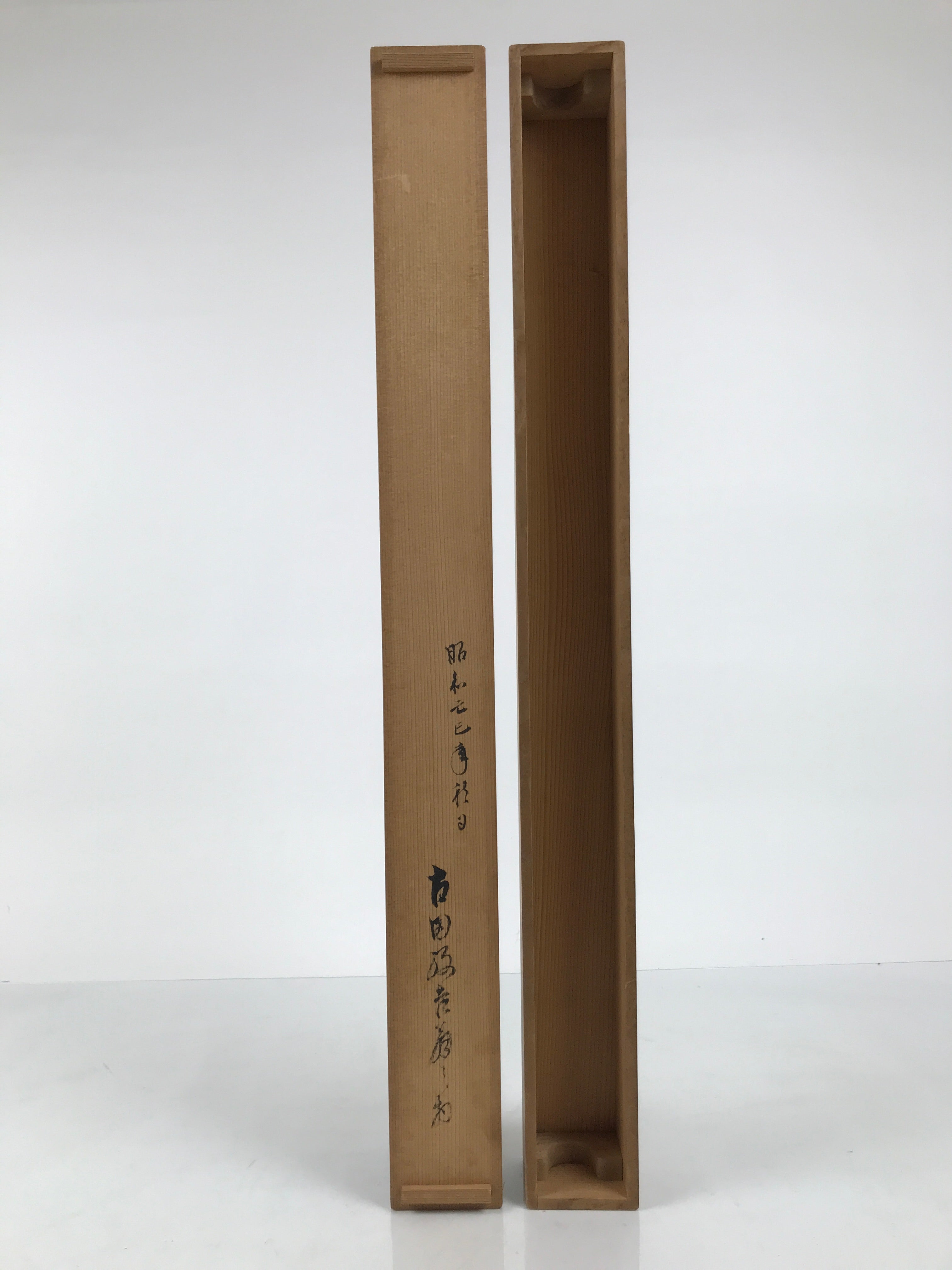 Japanese Wooden Hanging Scroll Box Vtg Kakejiku Hako Inside Length 68.8cm SB352