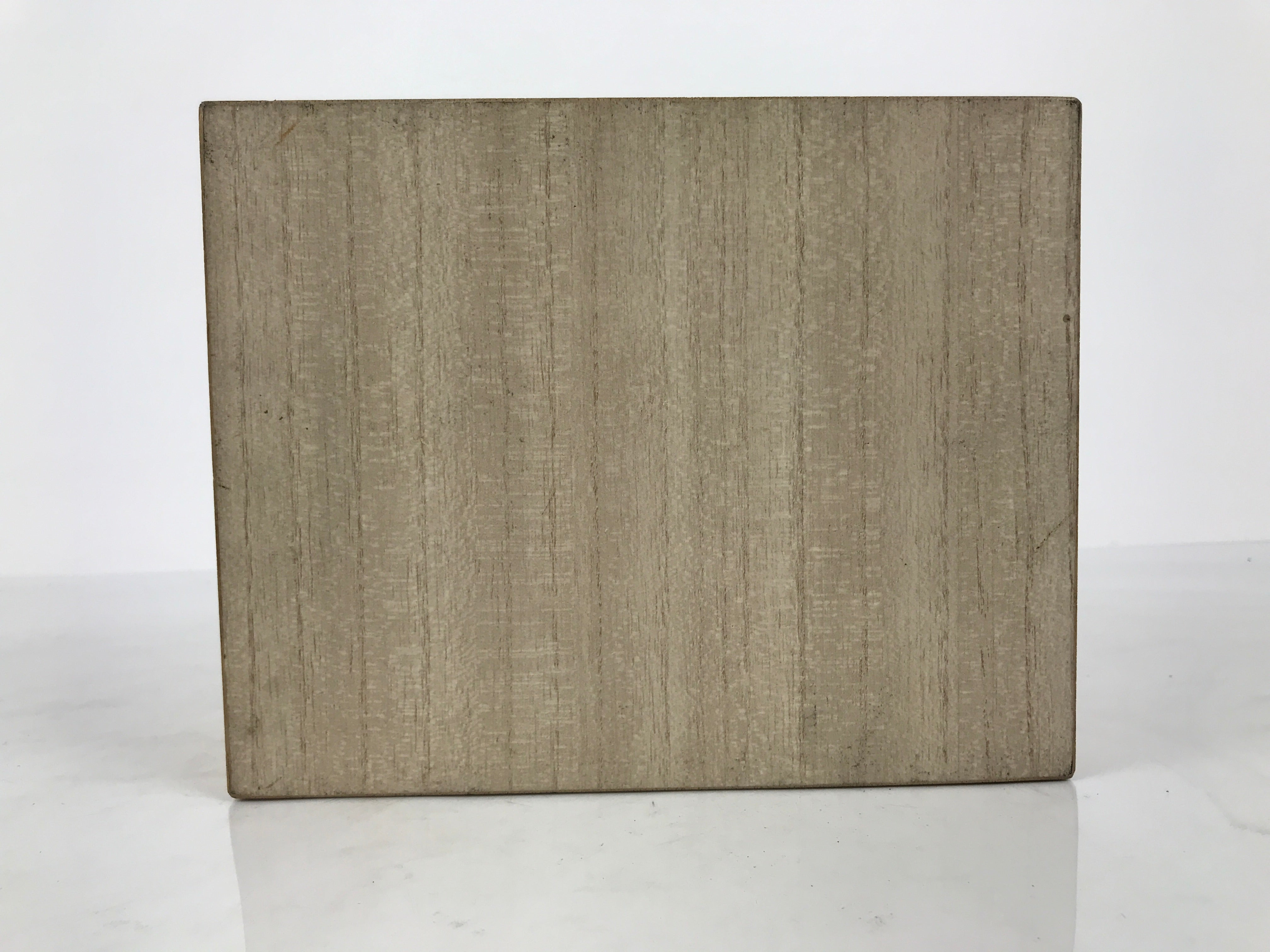 Vintage Japanese Wood Lidded Pottery Storage Box Inside 10.5x19x15cm Brown X225