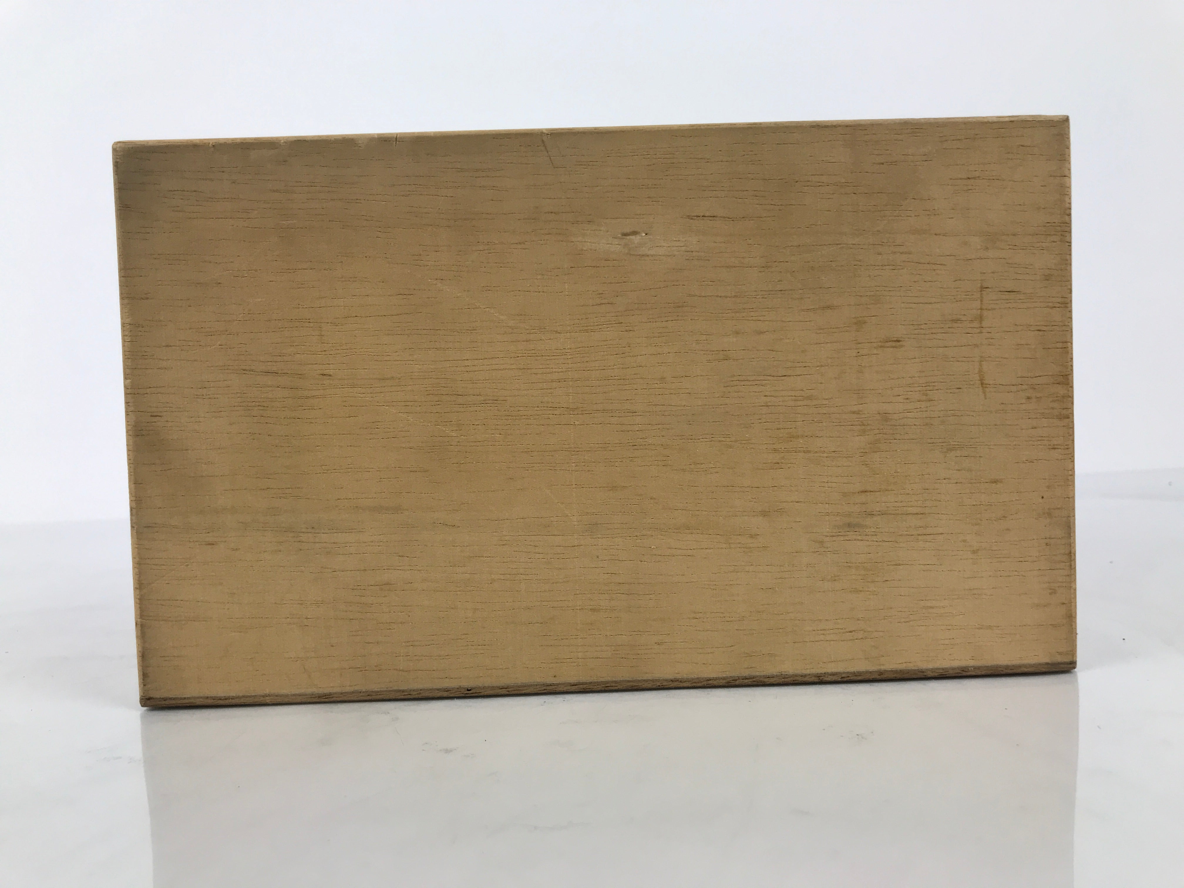 Vintage Japanese Wood Lidded Pottery Storage Box Inside 10.5x19x15cm Brown X225